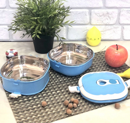 Термо ланч-бокс  двухсекционный 2*700 мл  Empire -1519  ➜ фото ➜ розн цена $4.52 - Интернет-магазин ✅ Fortuna-opt.com.ua. ✅