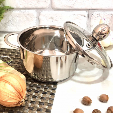 Кастрюля маленькая нержавейка 0,7л А-Плюс -2180 ✅ базовая цена $6.10 ✔ Опт ✔ Скидки ✔ Заходите! - Интернет-магазин ✅ Фортуна-опт ✅