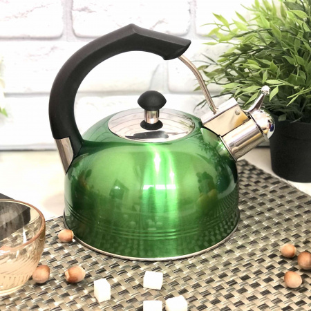 Чайник цветной со свистком для плиты 2,5 л A-Plus - 1332   ✅ базовая цена $11.67 ✔ Опт ✔ Скидки ✔ Заходите! - Интернет-магазин ✅ Фортуна-опт ✅