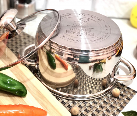 Кастрюля 2,5 л Wellberg WB - 1065 ✅ базовая цена $14.80 ✔ Опт ✔ Скидки ✔ Заходите! - Интернет-магазин ✅ Фортуна-опт ✅