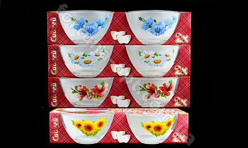 Салатники стекло Сидней 2 шт/наб 8194-1542 ➜ Оптом и в розницу ✅ актуальная цена -Интернет магазин ✅ Фортуна ✅