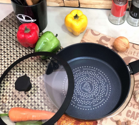  Сковорода глубокая с диамантовым покрытием 28 см Edenberg EB - 3493 ✅ базовая цена $23.11 ✔ Опт ✔ Скидки ✔ Заходите! - Интернет-магазин ✅ Фортуна-опт ✅