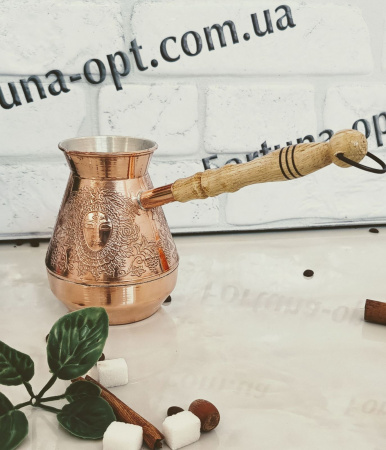 Турка медная 0,4л 0817 ✅ базовая цена 781.44 грн. ✔ Опт ✔ Скидки ✔ Заходите! - Интернет-магазин ✅ Фортуна-опт ✅