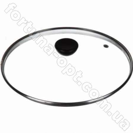 Крышка стеклянная для сковороды с ручкой A - Plus - 0022 - 22 см ✅ базовая цена $1.86 ✔ Опт ✔ Скидки ✔ Заходите! - Интернет-магазин ✅ Фортуна-опт ✅