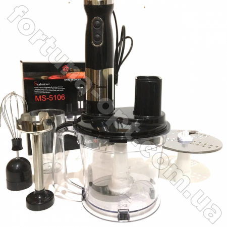 Блендер ручной погружной Domotec MS - 5106 - 5в1 ✅ базовая цена $42.28 ✔ Опт ✔ Скидки ✔ Заходите! - Интернет-магазин ✅ Фортуна-опт ✅