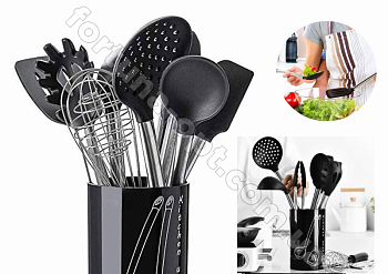 Ложка кухонная силиконовая с дыркой Frico FRU - 499 ✅базовая цена $1.02 ✔ Опт ✔ Акции ✔ Заходите! - Интернет-магазин Fortuna-opt.com.ua.