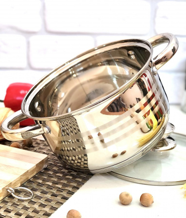 Кастрюля нержавеющая - 2,5 л - Unique 5004 ✅ базовая цена $9.59 ✔ Опт ✔ Скидки ✔ Заходите! - Интернет-магазин ✅ Фортуна-опт ✅