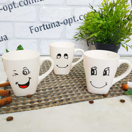 Чашка 260 мл "Эмоция" конусная SNT - 212-3 ✅ базовая цена 35 грн. ✔ Опт ✔ Скидки ✔ Заходите! - Интернет-магазин ✅ Фортуна-опт ✅