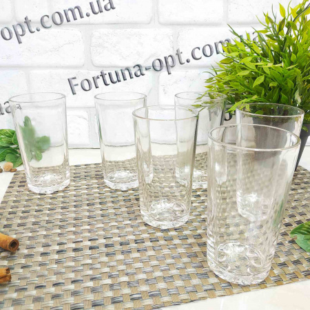 Стаканы "Ecomo" 6 шт/набор 240 мл высокие 0240 ✅ базовая цена 148.59 грн. ✔ Опт ✔ Скидки ✔ Заходите! - Интернет-магазин ✅ Фортуна-опт ✅