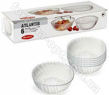 Салатник 6 шт/наб ATLANTIS Pasabahce 10248 - 120 мм ➜ Оптом и в розницу ✅ актуальная цена -Интернет магазин ✅ Фортуна ✅