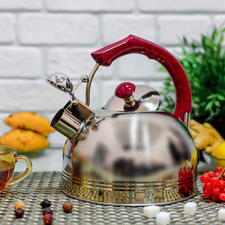 Чайник со свистком (нержавейка) Edenberg EB - 3532 (3 л) ✅ базовая цена $9.52 ✔ Опт ✔ Скидки ✔ Заходите! - Интернет-магазин ✅ Фортуна-опт ✅