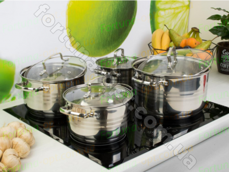 Набор посуды из нержавеющей стали Edenberg EB - 4073➜ Опт и розница ✅ актуальная цена -Интернет магазин ✅ Фортуна ✅