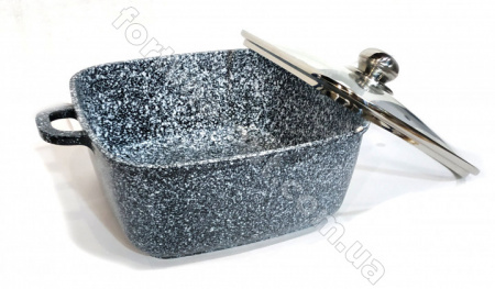 Кастрюля-казан квадратный гранитное покрытие Benson BN - 321 - 5,1 л ✅ базовая цена $19.56 ✔ Опт ✔ Скидки ✔ Заходите! - Интернет-магазин ✅ Фортуна-опт ✅