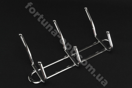 Вешалка нержавеющая 3 крючка 1162 ✅ базовая цена $2.25 ✔ Опт ✔ Скидки ✔ Заходите! - Интернет-магазин ✅ Фортуна-опт ✅