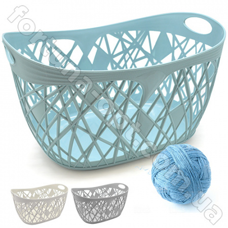 Корзина-плетенка с ручками 34,5*26,5*17,5 см - Stenson - 87981 ✅ базовая цена $3.08 ✔ Опт ✔ Скидки ✔ Заходите! - Интернет-магазин ✅ Фортуна-опт ✅