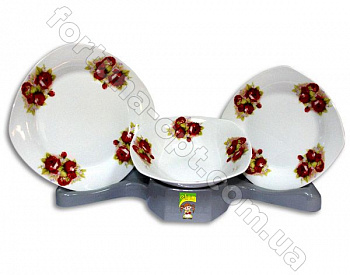 Набор тарелок 18 предметов Elina EL -1040 В ➜ Оптом и в розницу ✅ актуальная цена - Интернет магазин ✅ Фортуна ✅