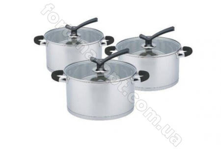 Набор кастрюль Edenberg из нержавеющей стали ЕВ - 3711➜ Опт и розница ✅ актуальная цена -Интернет магазин ✅ Фортуна ✅