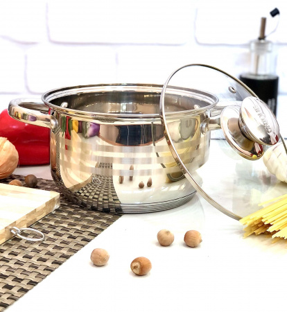 Кастрюля нержавеющая 1,2 л Unique  - 5002 ✅ базовая цена $7.92 ✔ Опт ✔ Скидки ✔ Заходите! - Интернет-магазин ✅ Фортуна-опт ✅