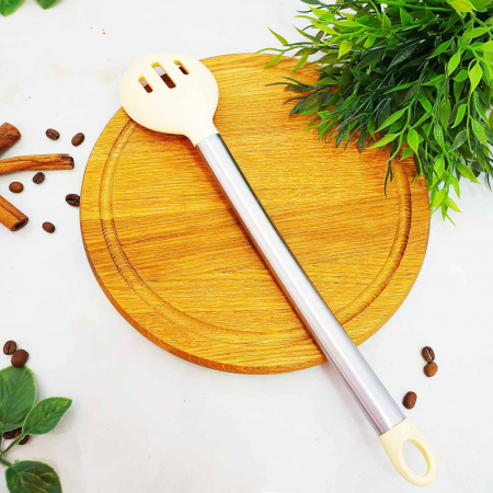 Ложка с дырками силиконовая кухонная Bergner - BG 3362 ✅ базовая цена $4.53 ✔ Опт ✔ Скидки ✔ Заходите! - Интернет-магазин ✅ Фортуна-опт ✅