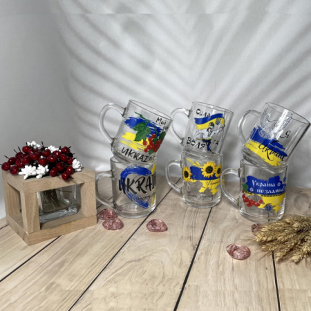 Чашка стекло 200 мл "Патриотическая" 8101/1335 ✅ базовая цена 39.31 грн. ✔ Опт ✔ Скидки ✔ Заходите! - Интернет-магазин ✅ Фортуна-опт ✅