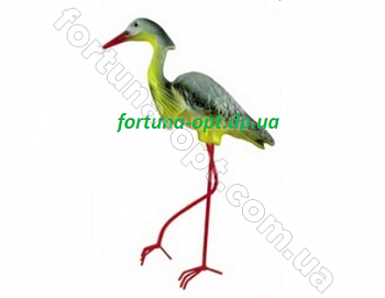 Цапля на метал. ногах (полимер) 0290 ➜ Оптом и в розницу ✅ актуальная цена -Интернет магазин ✅ Фортуна ✅