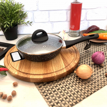 Сковорода с крышкой Edenberg EB - 3427 - 22 см, мрамор ✅ базовая цена $12.29 ✔ Опт ✔ Скидки ✔ Заходите! - Интернет-магазин ✅ Фортуна-опт ✅