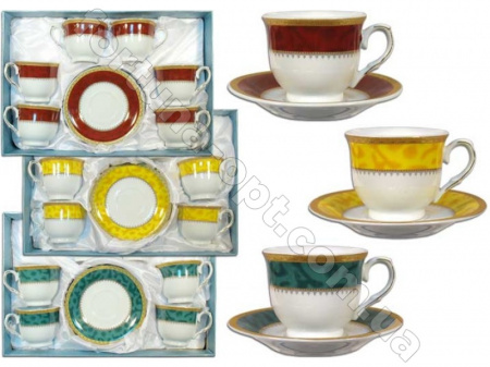 Сервиз кофейный 12 предметов Elina EL - 5020 ✅ базовая цена 118.20 грн. ✔ Опт ✔ Скидки ✔ Заходите! - Интернет-магазин ✅ Фортуна-опт ✅