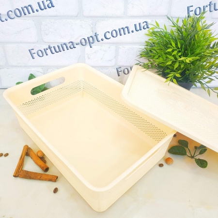 Корзина-плетенка с крышкой 24*135*11 см - Stenson - 39741 ✅ базовая цена $5.07 ✔ Опт ✔ Скидки ✔ Заходите! - Интернет-магазин ✅ Фортуна-опт ✅