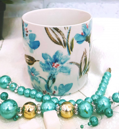 Чашка 400 мл "Цветы" 16125-13 (Ст) ✅ базовая цена $1.31 ✔ Опт ✔ Скидки ✔ Заходите! - Интернет-магазин ✅ Фортуна-опт ✅