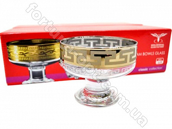 Набор креманок 6 шт Греческий узор GE 03-1016 ➜ Оптом и в розницу ✅ актуальная цена -Интернет магазин ✅  Фортуна ✅