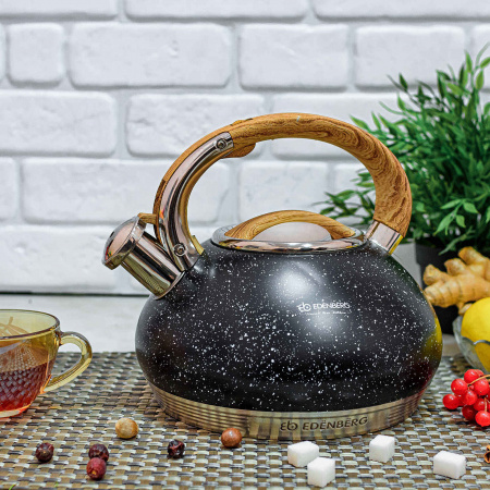 Чайник мраморный со свистком 3л Edenberg ЕВ 8811 ✅ базовая цена $23.06 ✔ Опт ✔ Скидки ✔ Заходите! - Интернет-магазин ✅ Фортуна-опт ✅