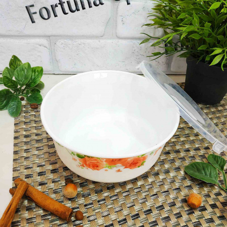 Салатник "6,5" стеклокерамический с крышкой микс 30053/2 ✅ базовая цена 51.93 грн. ✔ Опт ✔ Скидки ✔ Заходите! - Интернет-магазин ✅ Фортуна-опт ✅