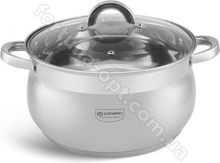 Кастрюля из нержавеющей стали Edenberg EB - 3724 - 2,9 л ✅ базовая цена $12.59 ✔ Опт ✔ Скидки ✔ Заходите! - Интернет-магазин ✅ Фортуна-опт ✅