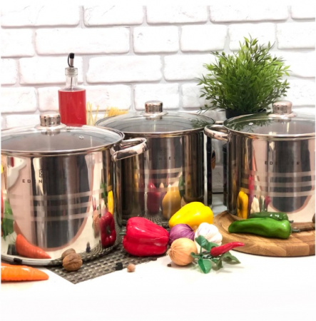 Набор посуды из больших кастрюль Edenberg EB - 522➜ Опт и розница ✅ актуальная цена -Интернет магазин ✅ Фортуна ✅