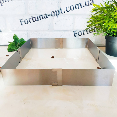 Форма для выпечки раздвижная, квадратная A-Plus - 1528 ✅ базовая цена $3.07 ✔ Опт ✔ Скидки ✔ Заходите! - Интернет-магазин ✅ Фортуна-опт ✅