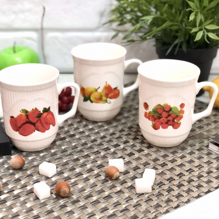 Чашка 250 мл "Фрукты" (Х) 2612 ✅ базовая цена 15.37 грн. ✔ Опт ✔ Скидки ✔ Заходите! - Интернет-магазин ✅ Фортуна-опт ✅