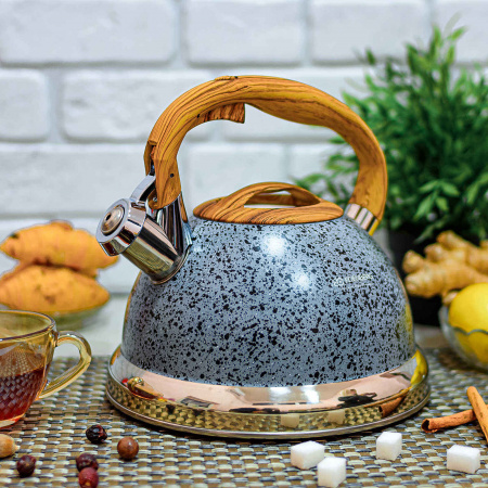 Чайник из нержавеющей стали со свистком 3 л Edenberg EB - 1986 ✅ базовая цена $17.05 ✔ Опт ✔ Скидки ✔ Заходите! - Интернет-магазин ✅ Фортуна-опт ✅