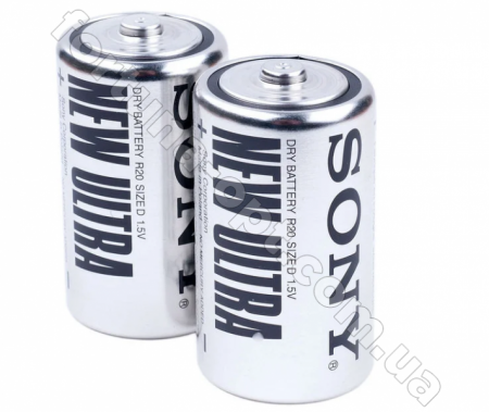 Батарейка Sony R20 - 0020 ✅ базовая цена 15.39 грн. ✔ Опт ✔ Скидки ✔ Заходите! - Интернет-магазин ✅ Фортуна-опт ✅