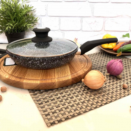 Сковорода с крышкой Edenberg EB - 9166 - 24 см ✅ базовая цена $15.23 ✔ Опт ✔ Скидки ✔ Заходите! - Интернет-магазин ✅ Фортуна-опт ✅