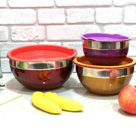 Набор ёмкостей и мисок Edenberg EB-3634 - 3 шт ✅ базовая цена $14.10 ✔ Опт ✔ Скидки ✔ Заходите! - Интернет-магазин ✅ Фортуна-опт ✅