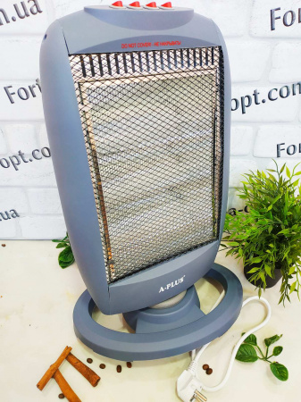 Электрообогреватель галогеновый А-Плюс - 1990 (400/800/1200Вт) ✅ базовая цена $21.74 ✔ Опт ✔ Скидки ✔ Заходите! - Интернет-магазин ✅ Фортуна-опт ✅