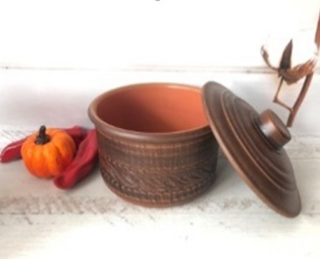 Кастрюля из красной глины с глазурью 1,7 л - 7785 ✅ базовая цена 111.06 грн. ✔ Опт ✔ Скидки ✔ Заходите! - Интернет-магазин ✅ Фортуна-опт ✅