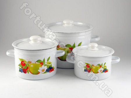 Набор кастрюль 822 Летний сад ✅ базовая цена 527.21 грн. ✔ Опт ✔ Скидки ✔ Заходите! - Интернет-магазин ✅ Фортуна-опт ✅