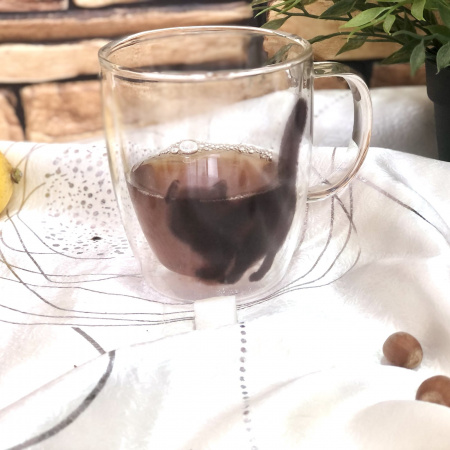 Чашка стекло 400 мл двойн.стенка Черный кот 201-21 ✅ базовая цена 196.25 грн. ✔ Опт ✔ Скидки ✔ Заходите! - Интернет-магазин ✅ Фортуна-опт ✅