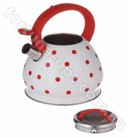 Чайник нержавеющий со свистком A-Plus - 1390 - 3 л ✅ базовая цена $14.86 ✔ Опт ✔ Скидки ✔ Заходите! - Интернет-магазин ✅ Фортуна-опт ✅