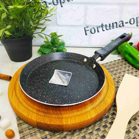 Сковорода для блинов мраморная A-PLUS - 1735 - 20 см ✅ базовая цена $5.87 ✔ Опт ✔ Скидки ✔ Заходите! - Интернет-магазин ✅ Фортуна-опт ✅