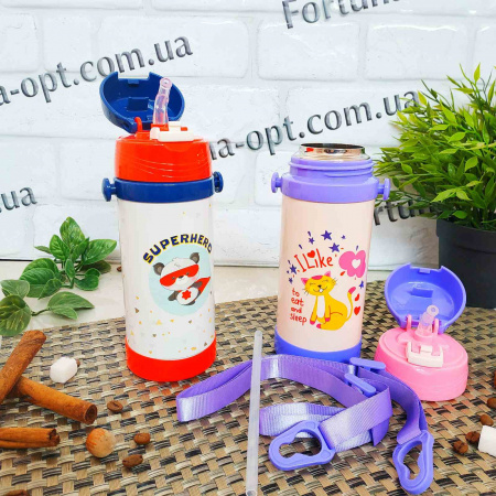 Термос детский из нержавеющей стали с трубочкой A-Plus 1778 - 350 мл ➜ фото ➜ розн цена $5.01 - Интернет-магазин ✅ Fortuna-opt.com.ua. ✅