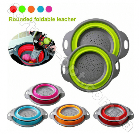 Набор дуршлагов силиконовых складных 7105  ✅ базовая цена $3.40 ✔ Опт ✔ Скидки ✔ Заходите! - Интернет-магазин ✅ Фортуна-опт ✅