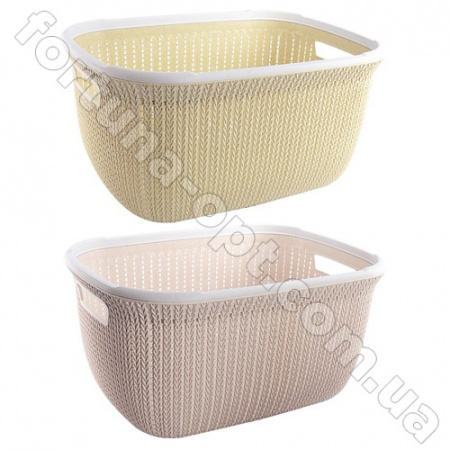 Корзина для белья с ручками 43 х 31 х 21  - 85476 ✅ базовая цена 211.90 грн. ✔ Опт ✔ Скидки ✔ Заходите! - Интернет-магазин ✅ Фортуна-опт ✅