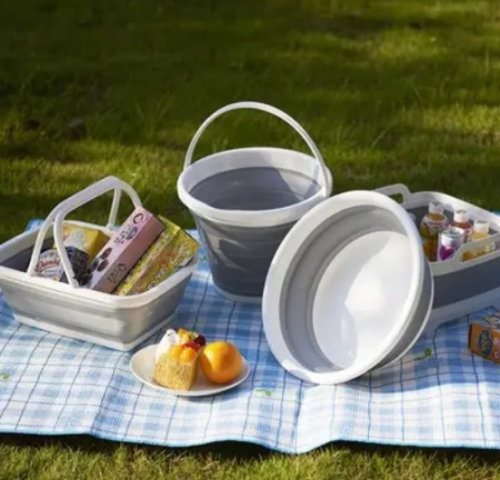 Ведро силиконовое складное Collapsible Bucket - 10 л - 7106 ✅ базовая цена $6.12 ✔ Опт ✔ Скидки ✔ Заходите! - Интернет-магазин ✅ Фортуна-опт ✅